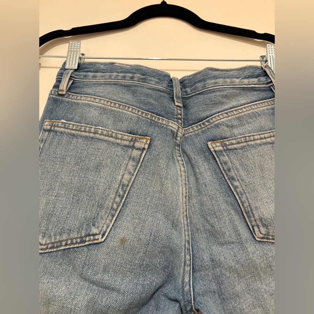 Frame Denim Faded Blue Cropped Jeans - Picture 6 of 7